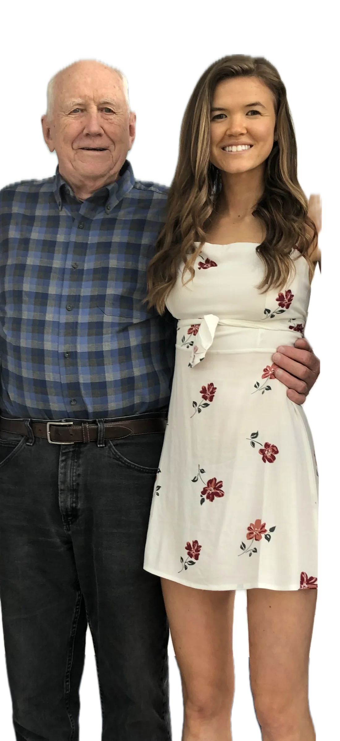 Bob and Megan standing together, arm in arm